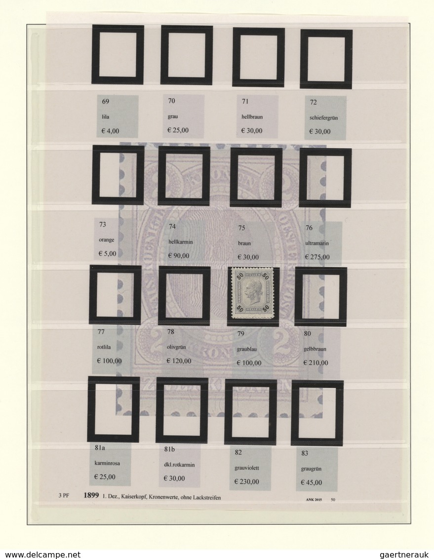 Österreich: 1890/1921, Sammlung Im Lindner-Album Mit Vielen Kompletten Und Auch Besseren Sätzen U.a. - Sammlungen