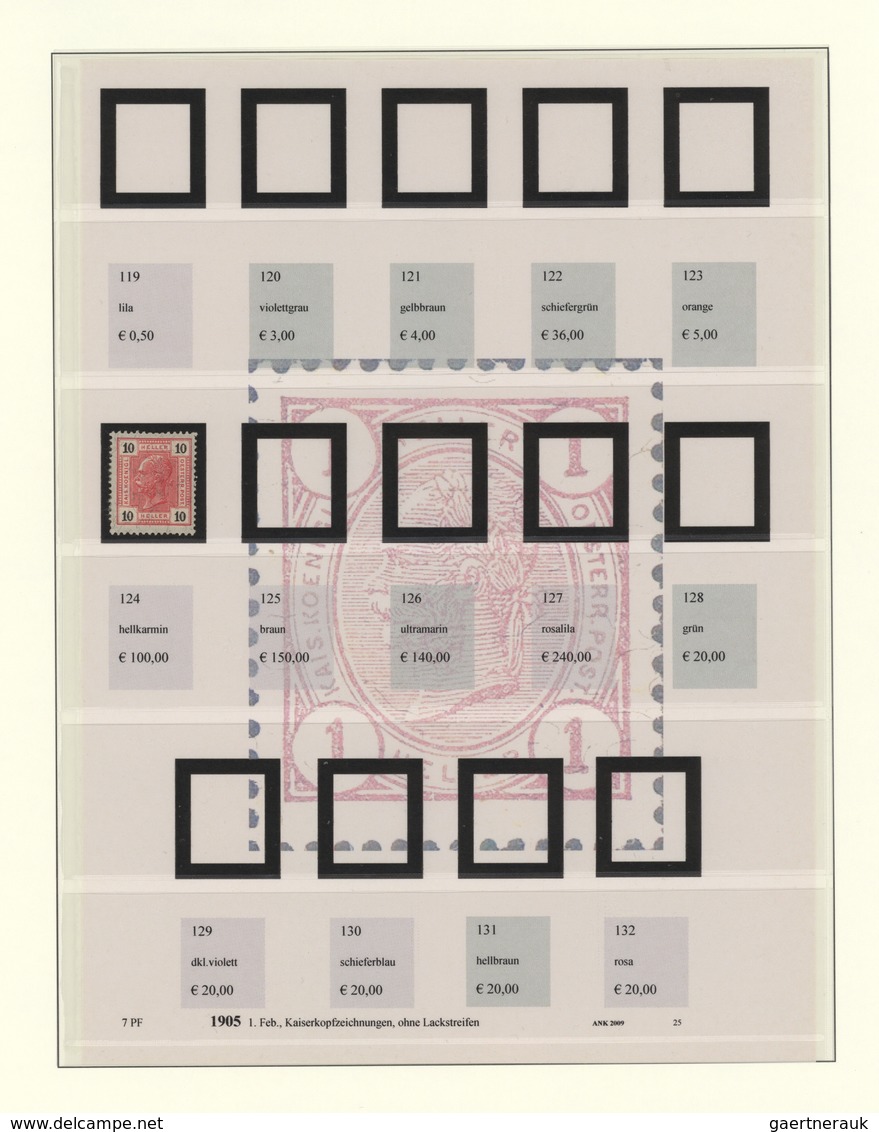 Österreich: 1890/1921, Sammlung im Lindner-Album mit vielen kompletten und auch besseren Sätzen u.a.