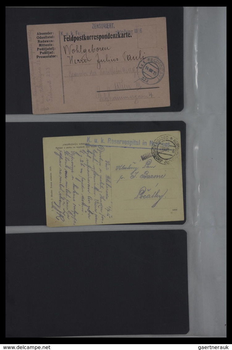 Österreich: 1914-1918: Collection of ca. 130 covers and cards of teh Austrian Fieldpost K.u.k. 1914-