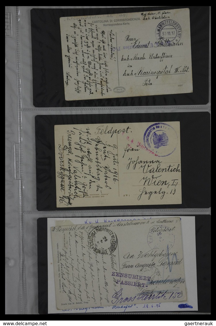 Österreich: 1914-1918: Collection of ca. 130 covers and cards of teh Austrian Fieldpost K.u.k. 1914-