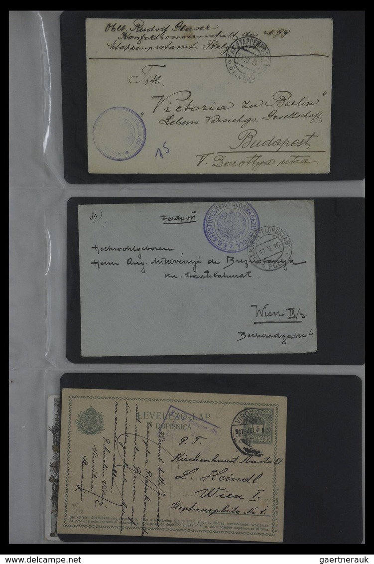 Österreich: 1914-1918: Collection of ca. 130 covers and cards of teh Austrian Fieldpost K.u.k. 1914-