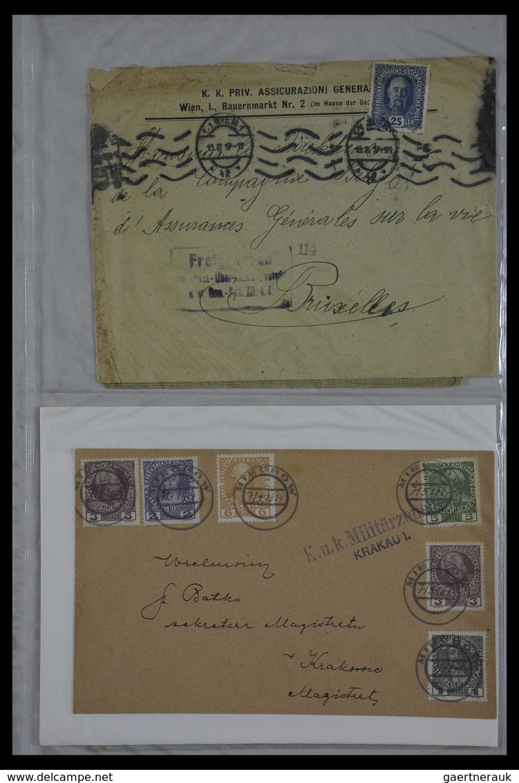 Österreich: 1914-1918: Collection of ca. 130 covers and cards of teh Austrian Fieldpost K.u.k. 1914-