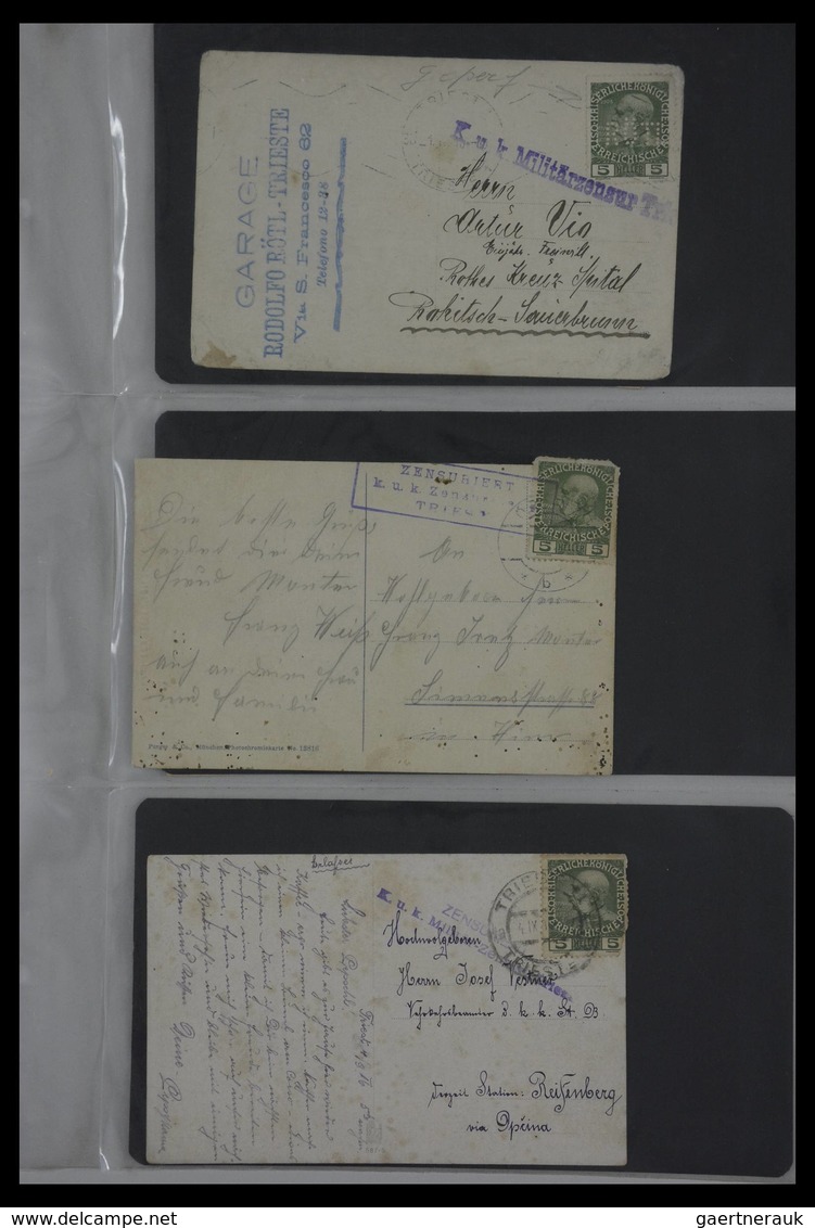 Österreich: 1914-1918: Collection of ca. 130 covers and cards of teh Austrian Fieldpost K.u.k. 1914-