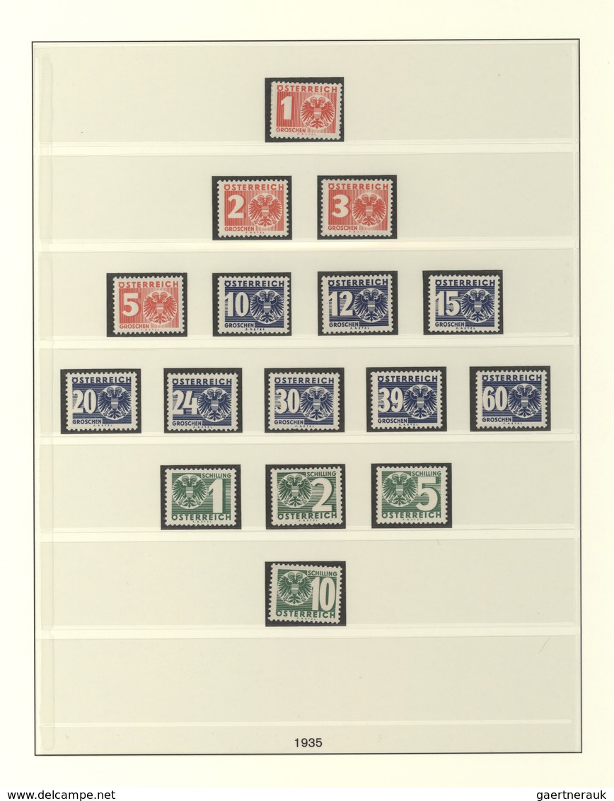 Österreich: 1922/1938, Sammlung 1. REPUBLIK im Lindner-Album mit vielen kompletten und auch besseren