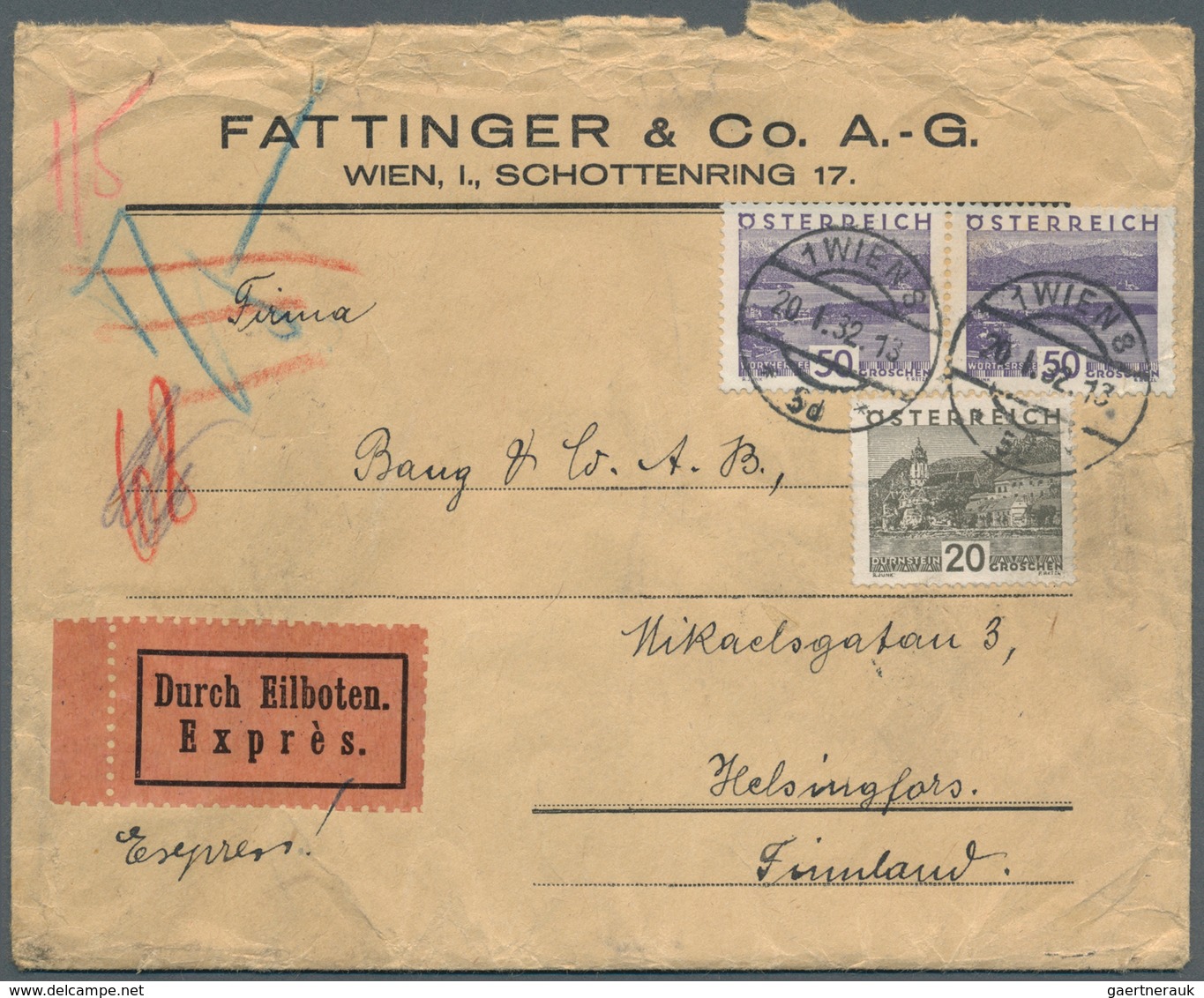 Österreich: 1925/1938 (ca.), Inter. Bestand Mit Ca. 155 Briefen Ab Schilling-Währung Dabei Viele Bes - Sammlungen