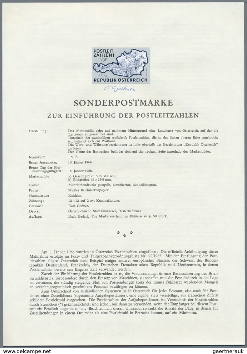 Österreich: 1961/1991, Aus Dem Nachlass Des Entwerfers Karl Gessner, Der Etliche Marken Für Österrei - Sammlungen
