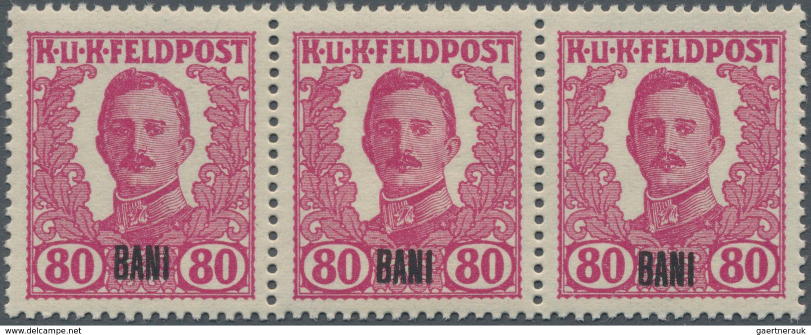 Österreichisch-Ungarische Feldpost - Rumänien: 1918, Nicht Ausgegebene Freimarken Kaiser Karl I. Mit - Sonstige & Ohne Zuordnung