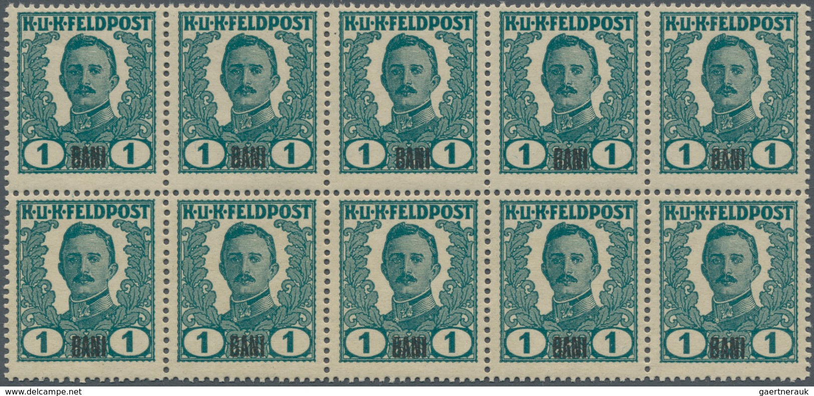 Österreichisch-Ungarische Feldpost - Rumänien: 1918, Nicht Ausgegebene Freimarken Kaiser Karl I. Mit - Sonstige & Ohne Zuordnung