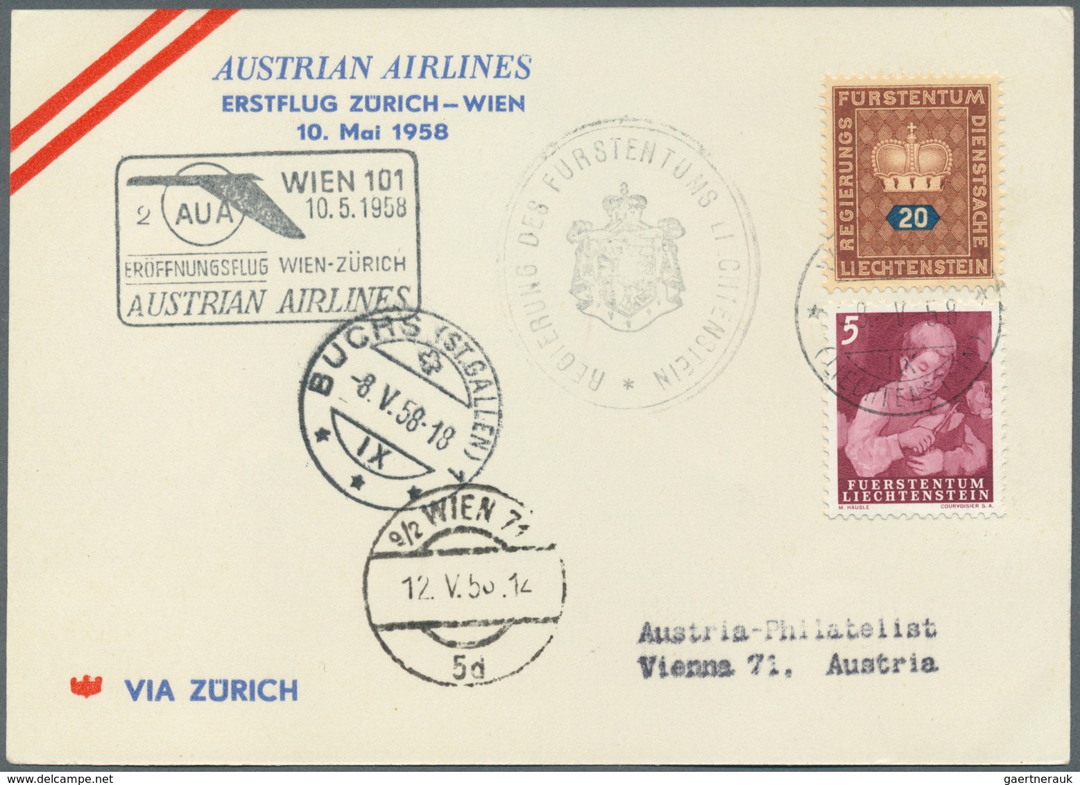 Österreich - Flugpost: 1958/1971, AUA - Austrian Airlines, Sehr Gehaltvolle überkomplette Sammlung M - Sonstige & Ohne Zuordnung