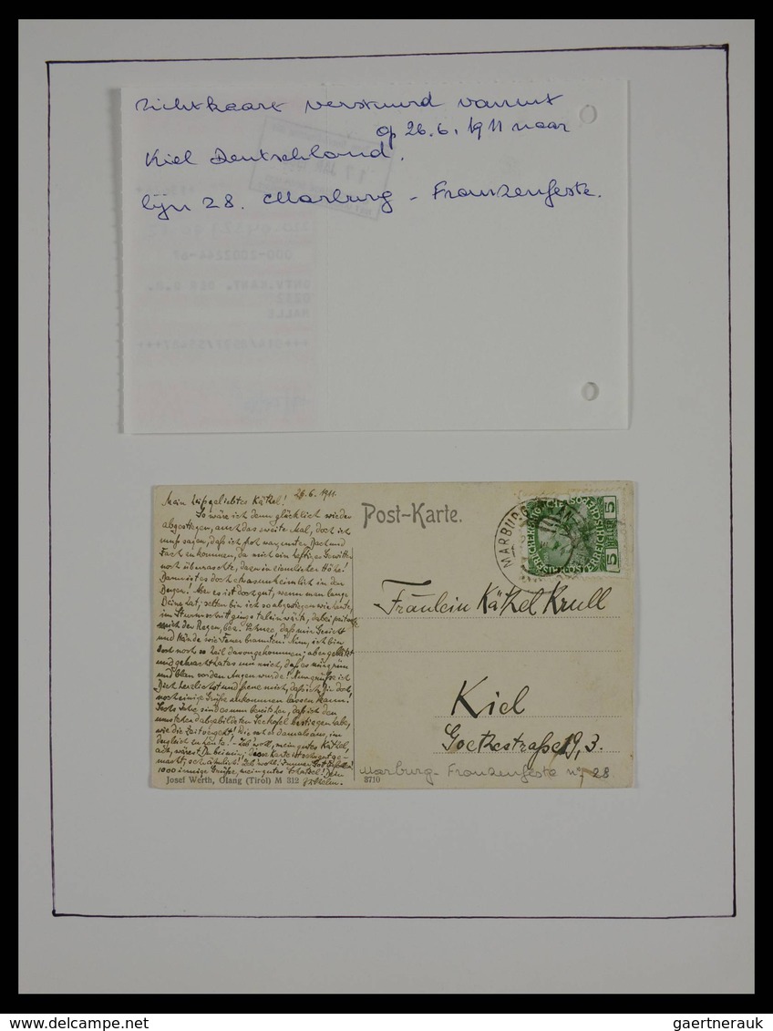 Österreich - Stempel: Beautiful Collection Railroadpost And Station Cancels Of Austria In 17 (!) Alb - Maschinenstempel (EMA)