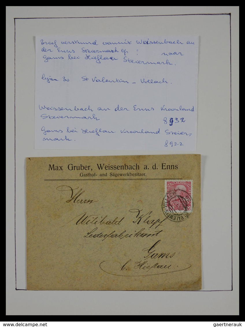 Österreich - Stempel: Beautiful collection railroadpost and station cancels of Austria in 17 (!) alb