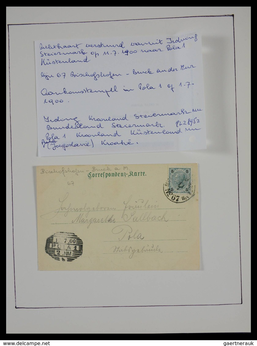 Österreich - Stempel: Beautiful collection railroadpost and station cancels of Austria in 17 (!) alb