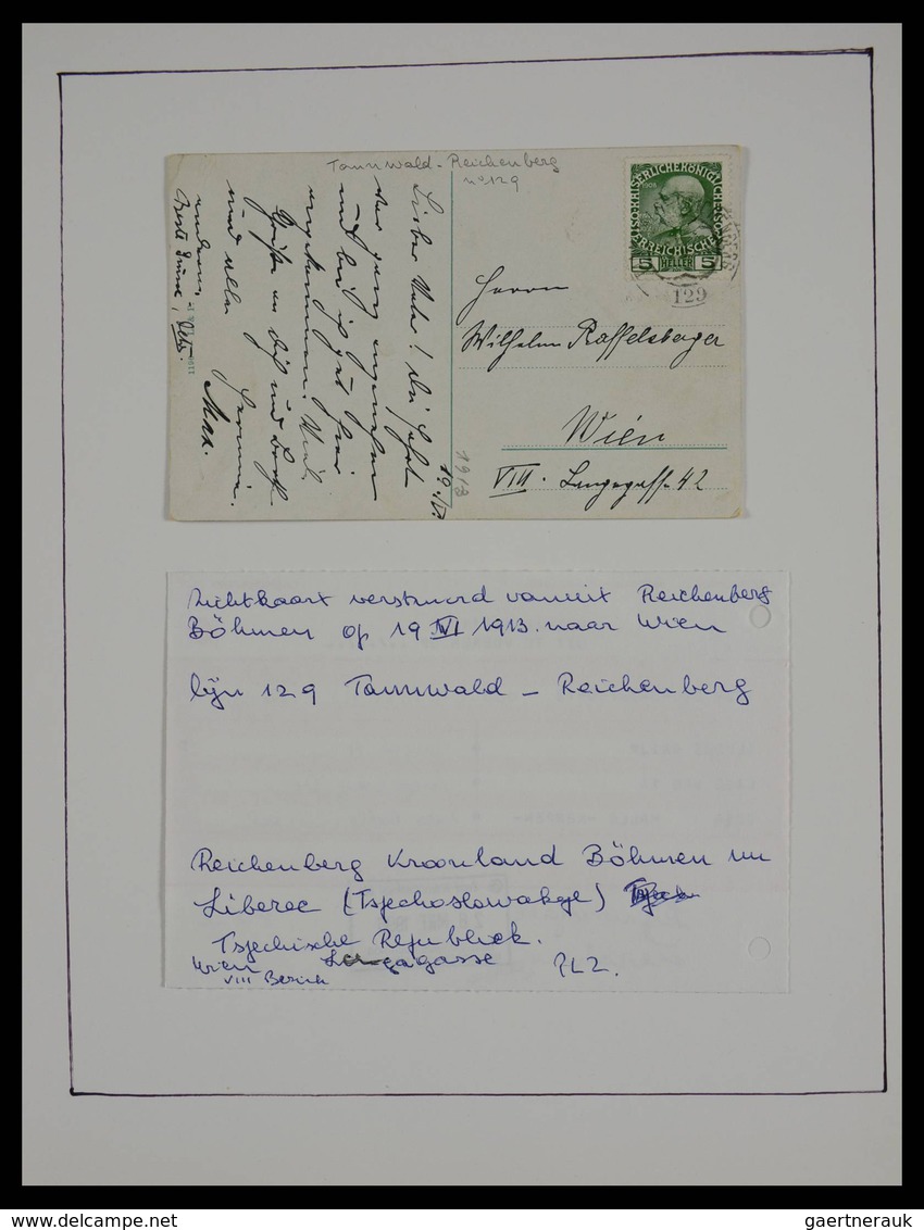 Österreich - Stempel: Beautiful collection railroadpost and station cancels of Austria in 17 (!) alb