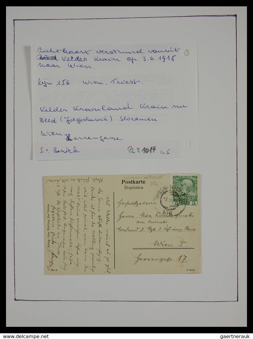 Österreich - Stempel: Beautiful collection railroadpost and station cancels of Austria in 17 (!) alb