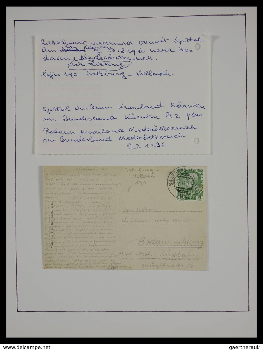 Österreich - Stempel: Beautiful collection railroadpost and station cancels of Austria in 17 (!) alb