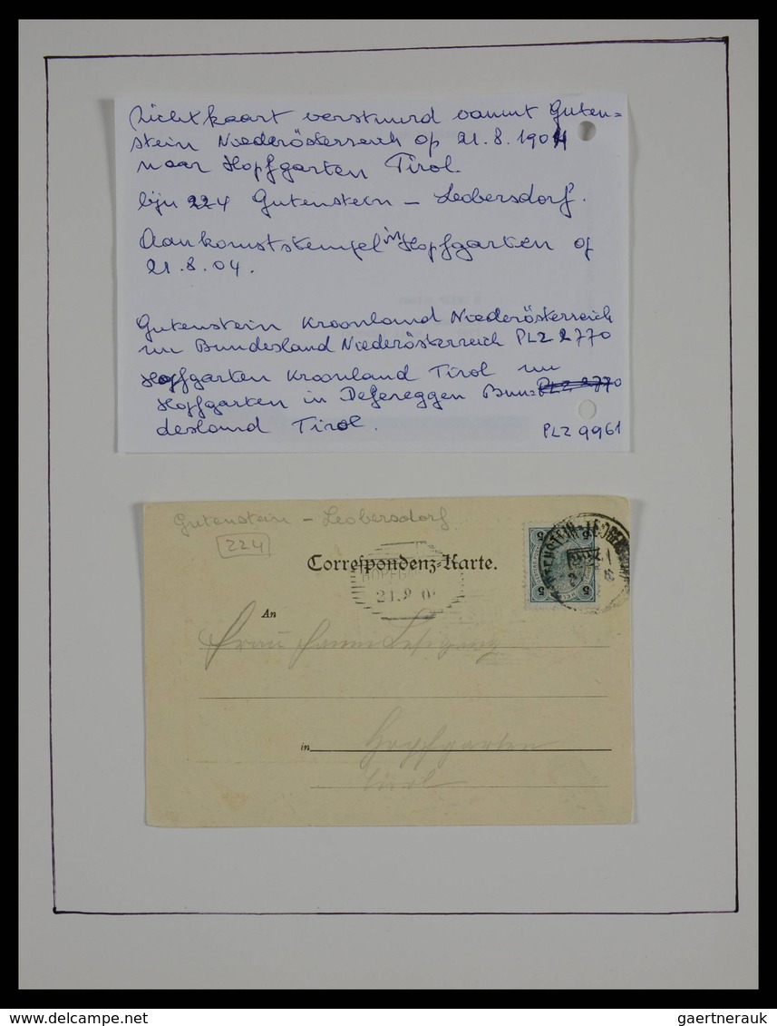 Österreich - Stempel: Beautiful collection railroadpost and station cancels of Austria in 17 (!) alb