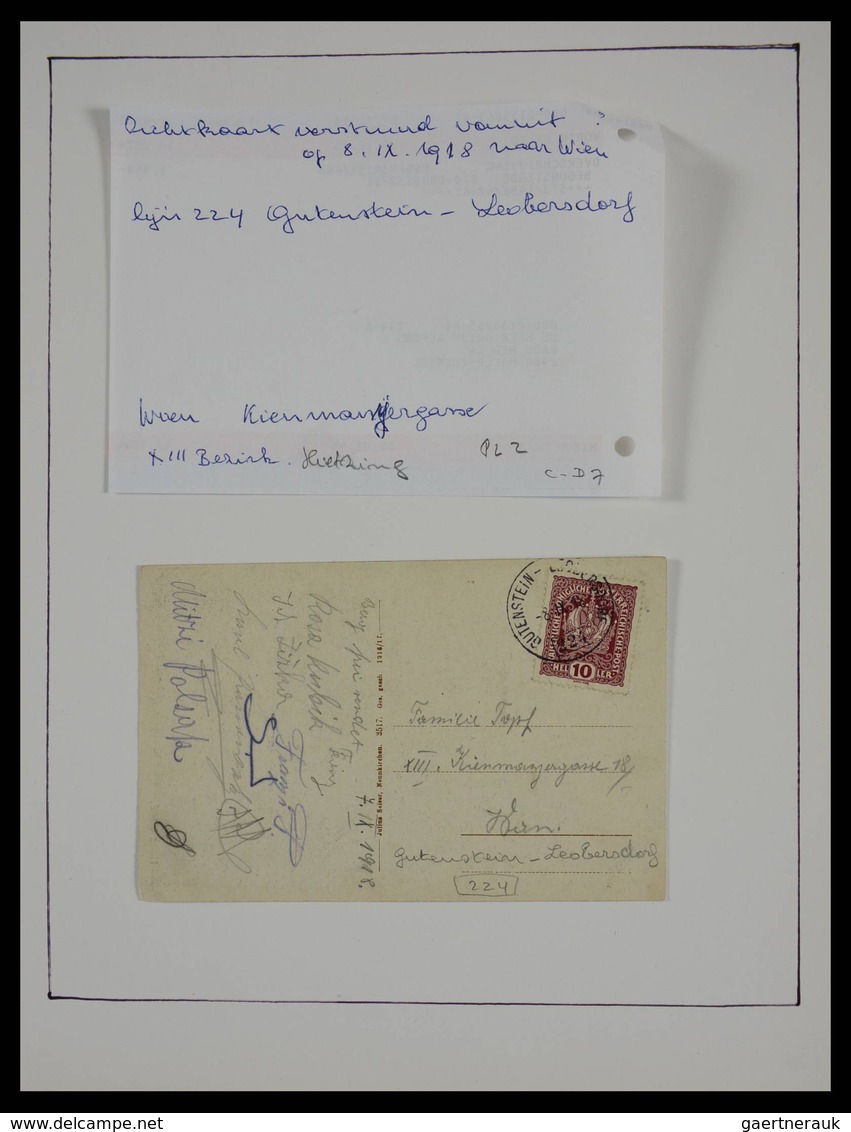 Österreich - Stempel: Beautiful collection railroadpost and station cancels of Austria in 17 (!) alb