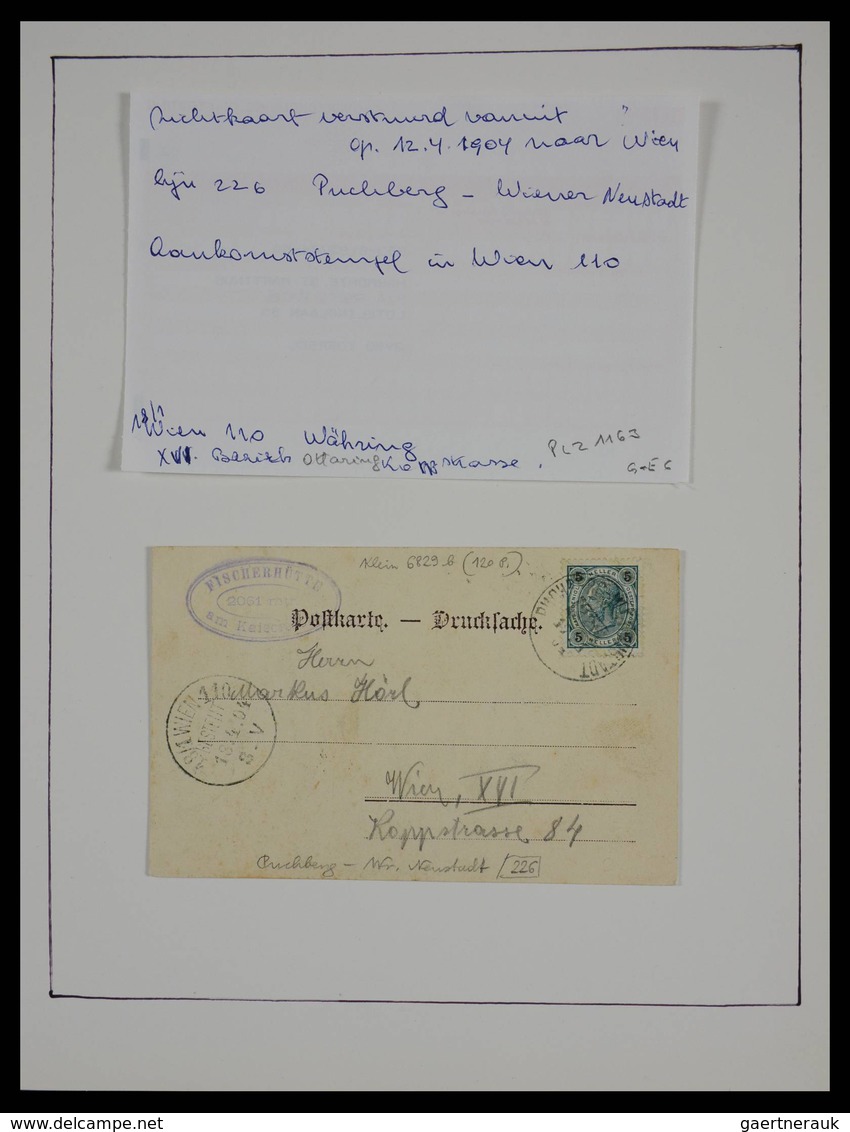 Österreich - Stempel: Beautiful collection railroadpost and station cancels of Austria in 17 (!) alb