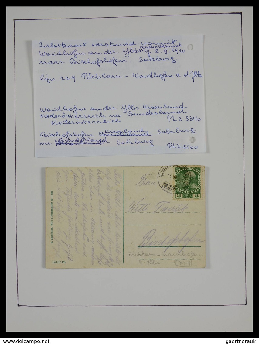 Österreich - Stempel: Beautiful collection railroadpost and station cancels of Austria in 17 (!) alb