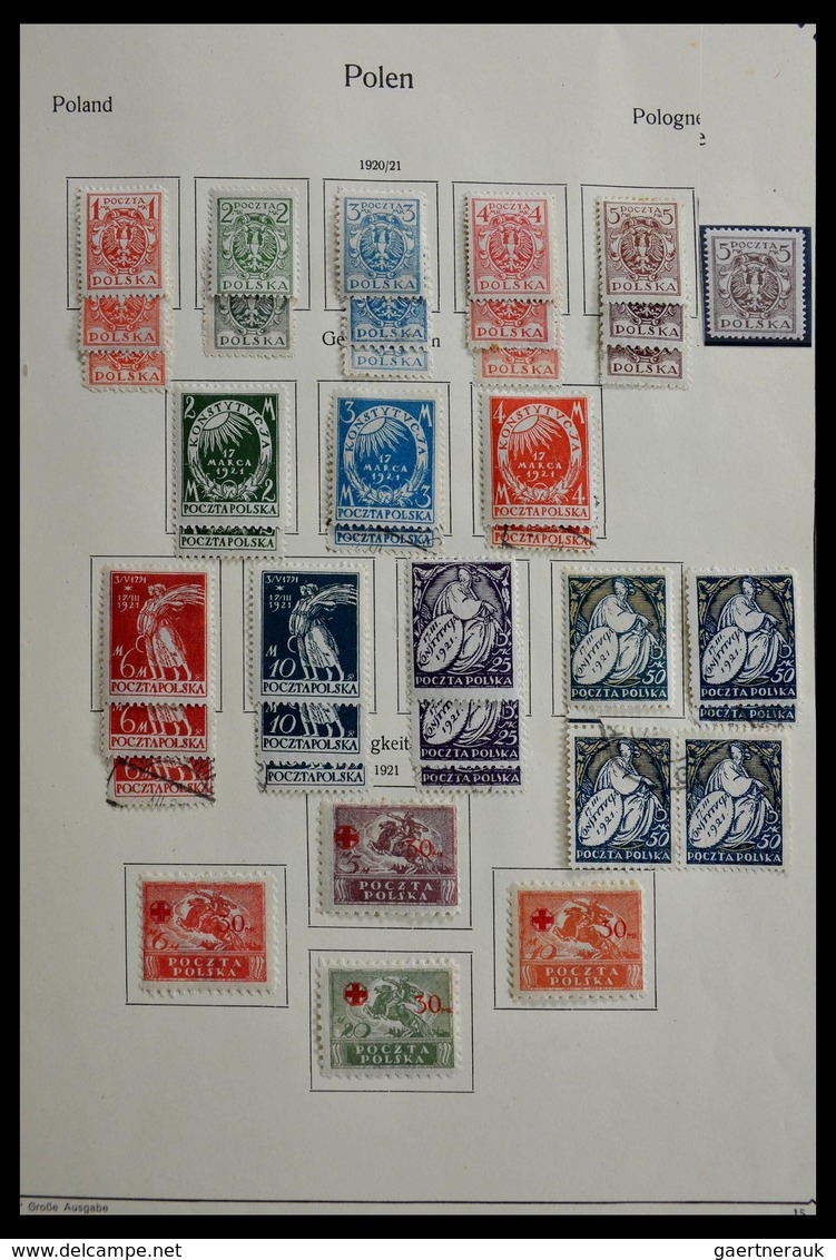 Polen: 1860-1963: Really marvelous, MNH, mint hinged and used collection Poland 1860-1963 in Kabe al