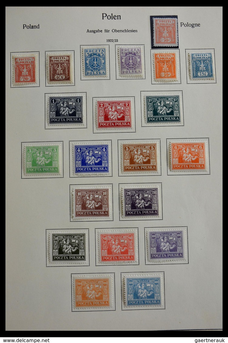 Polen: 1860-1963: Really marvelous, MNH, mint hinged and used collection Poland 1860-1963 in Kabe al