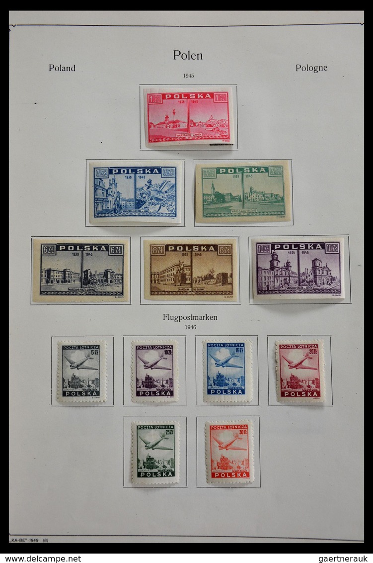 Polen: 1860-1963: Really marvelous, MNH, mint hinged and used collection Poland 1860-1963 in Kabe al