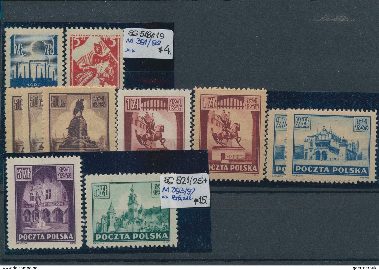 Polen: 1918/1960 (ca.), Mint And Used Holding Neatly Sorted On Stockcards, Showing A Nice Section Pr - Briefe U. Dokumente
