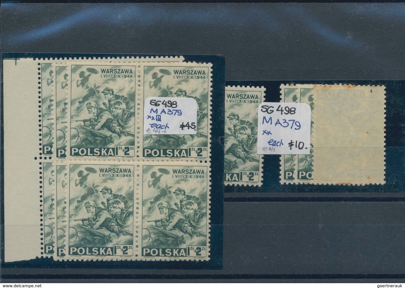 Polen: 1918/1960 (ca.), mint and used holding neatly sorted on stockcards, showing a nice section pr