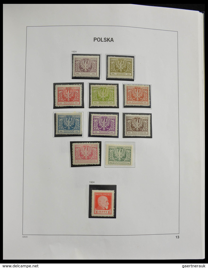 Polen: 1918-1994: Well Filled, MNH, Mint Hinged And Used Collection Poland 1918-1994 In 3 Davo Album - Briefe U. Dokumente