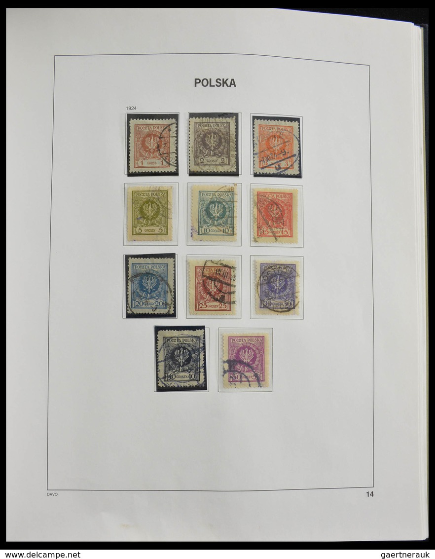 Polen: 1918-1994: Well filled, MNH, mint hinged and used collection Poland 1918-1994 in 3 Davo album