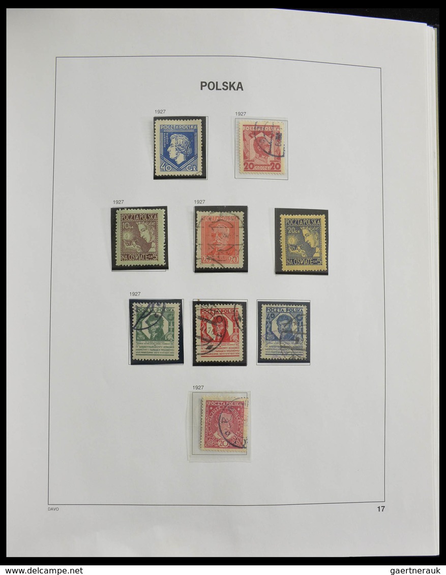 Polen: 1918-1994: Well filled, MNH, mint hinged and used collection Poland 1918-1994 in 3 Davo album