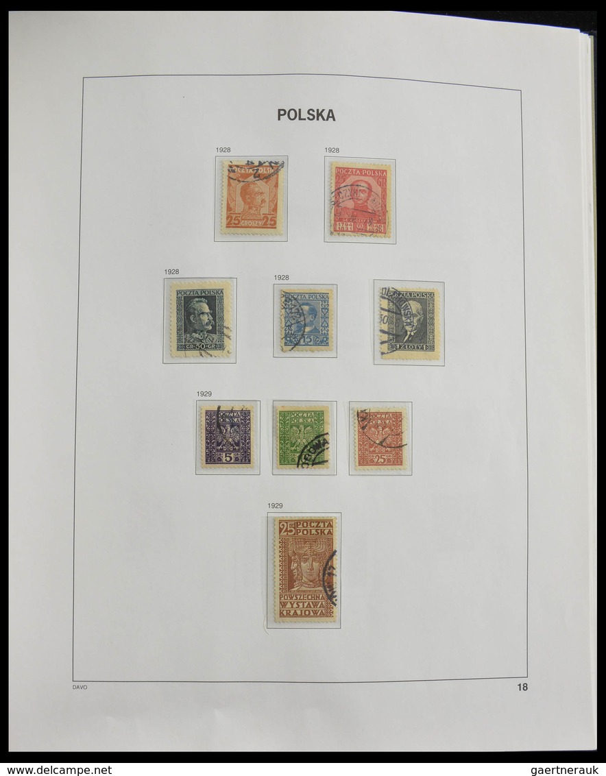 Polen: 1918-1994: Well filled, MNH, mint hinged and used collection Poland 1918-1994 in 3 Davo album