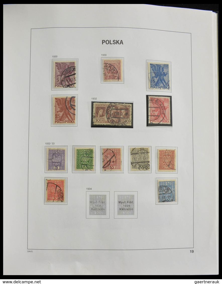 Polen: 1918-1994: Well filled, MNH, mint hinged and used collection Poland 1918-1994 in 3 Davo album