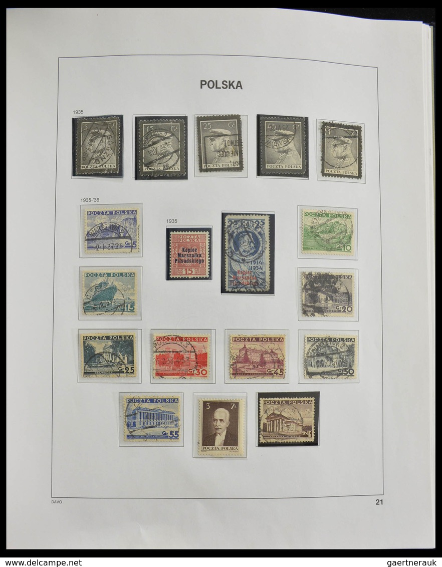 Polen: 1918-1994: Well filled, MNH, mint hinged and used collection Poland 1918-1994 in 3 Davo album