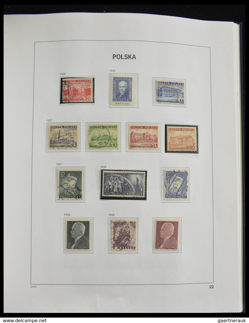 Polen: 1918-1994: Well filled, MNH, mint hinged and used collection Poland 1918-1994 in 3 Davo album