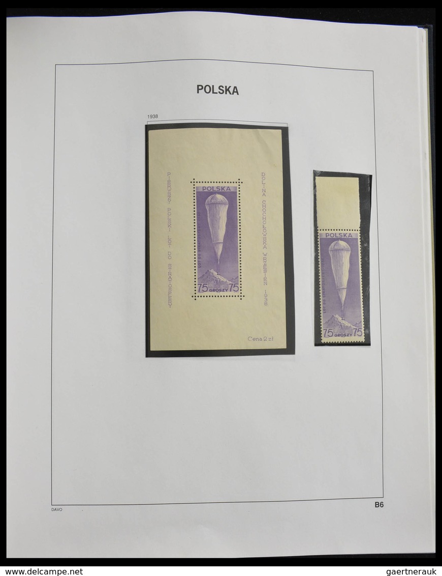 Polen: 1918-1994: Well filled, MNH, mint hinged and used collection Poland 1918-1994 in 3 Davo album