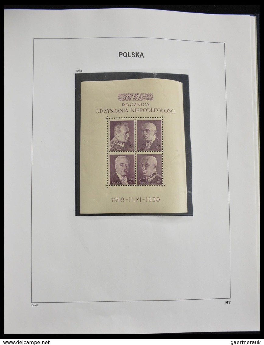 Polen: 1918-1994: Well filled, MNH, mint hinged and used collection Poland 1918-1994 in 3 Davo album