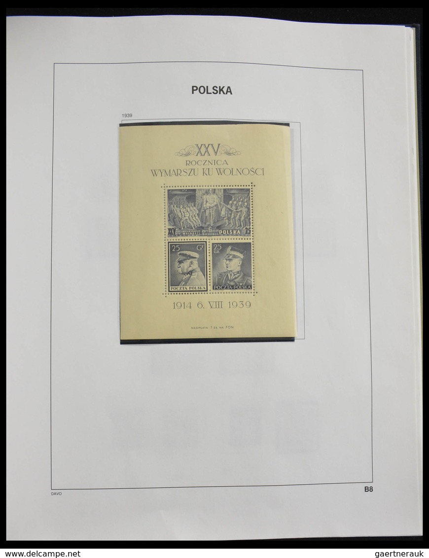 Polen: 1918-1994: Well filled, MNH, mint hinged and used collection Poland 1918-1994 in 3 Davo album