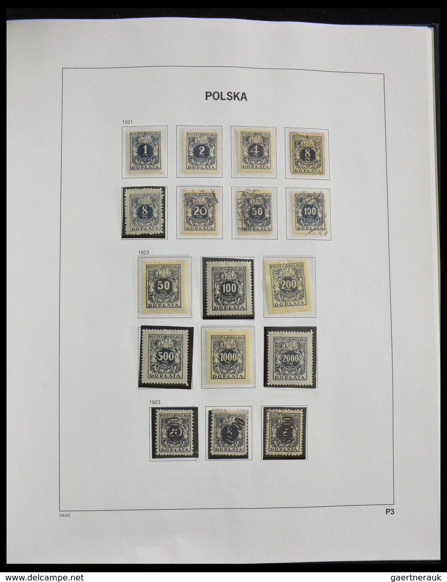 Polen: 1918-1994: Well filled, MNH, mint hinged and used collection Poland 1918-1994 in 3 Davo album