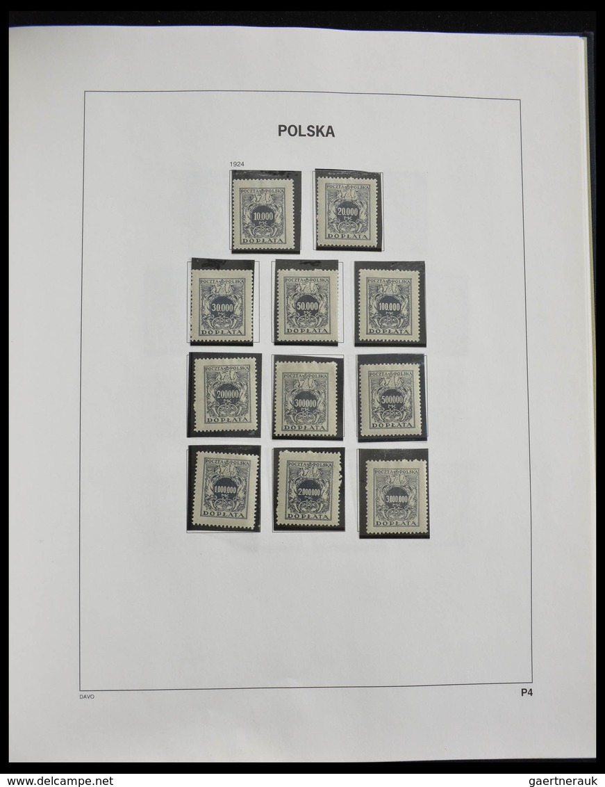 Polen: 1918-1994: Well filled, MNH, mint hinged and used collection Poland 1918-1994 in 3 Davo album