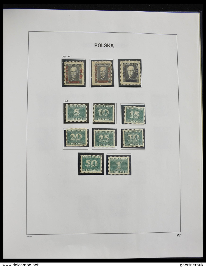 Polen: 1918-1994: Well filled, MNH, mint hinged and used collection Poland 1918-1994 in 3 Davo album