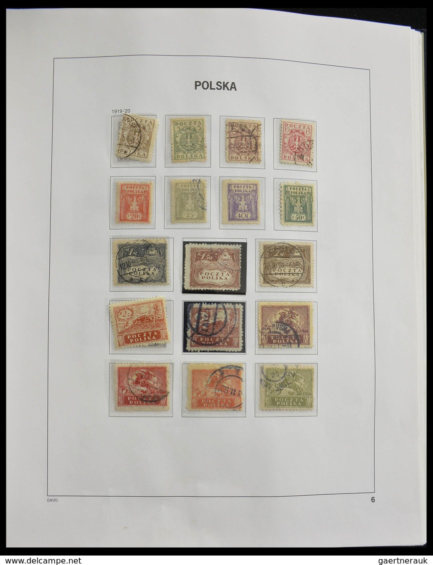 Polen: 1918-1994: Well filled, MNH, mint hinged and used collection Poland 1918-1994 in 3 Davo album