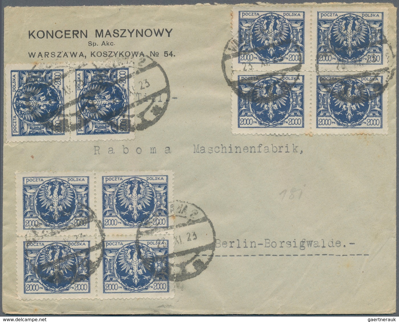 Polen: 1919/1939, Lot Of 29 Covers/cards, Almost All To Foreign Destinations (incl. USA), Also Regis - Briefe U. Dokumente