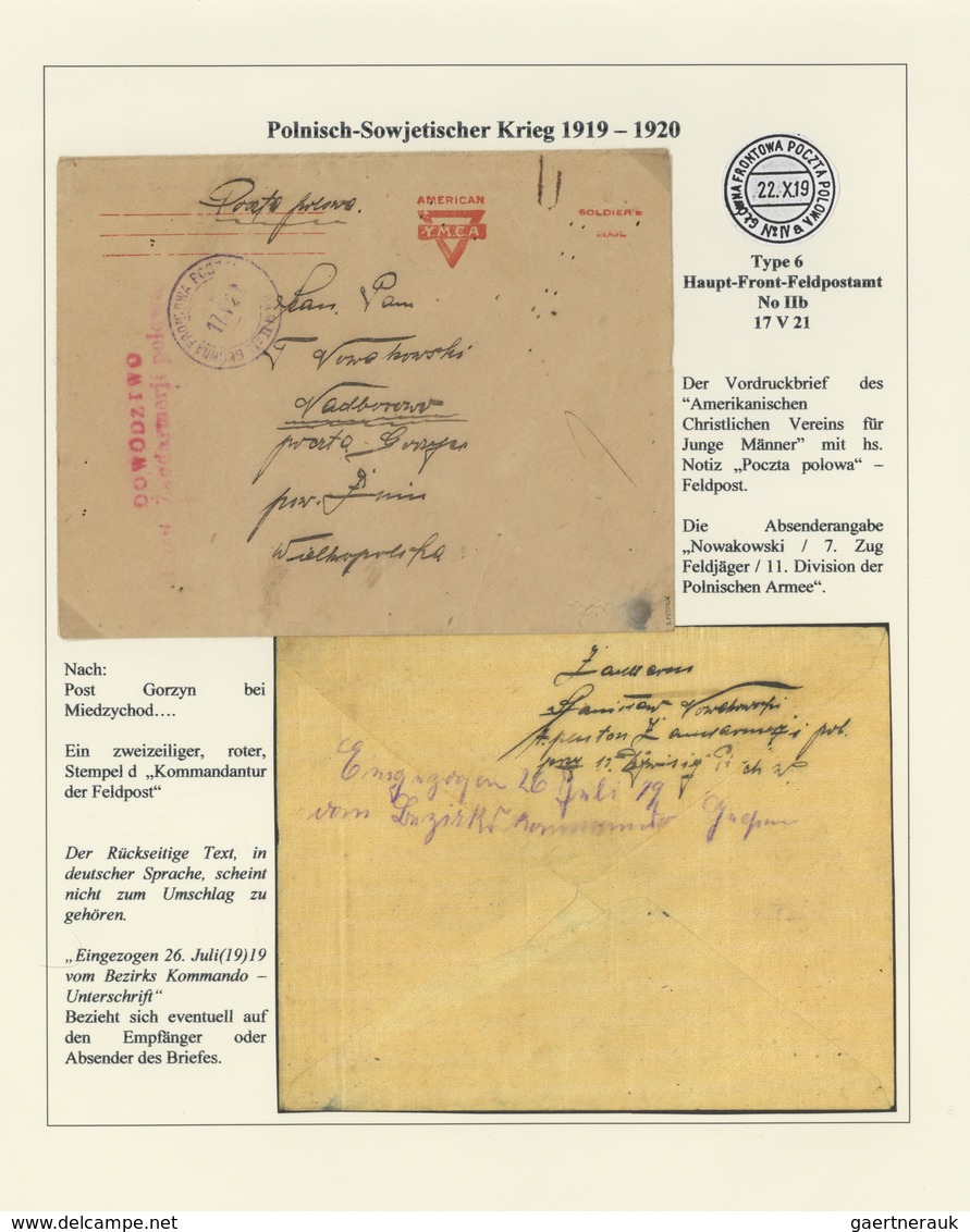 Polen - Besonderheiten: 1918/1924, collection of 44 covers/cards relating to the 1918/1919 POLISH-UK