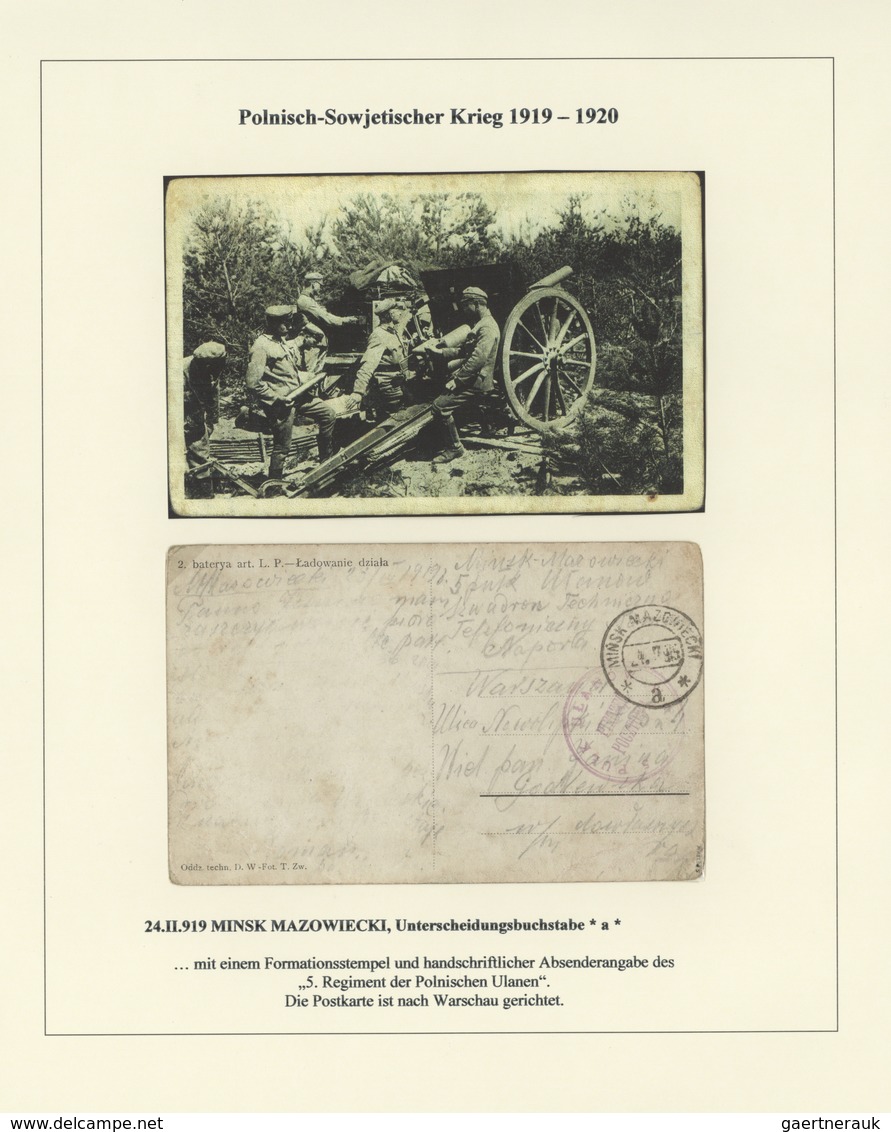 Polen - Besonderheiten: 1918/1924, collection of 44 covers/cards relating to the 1918/1919 POLISH-UK