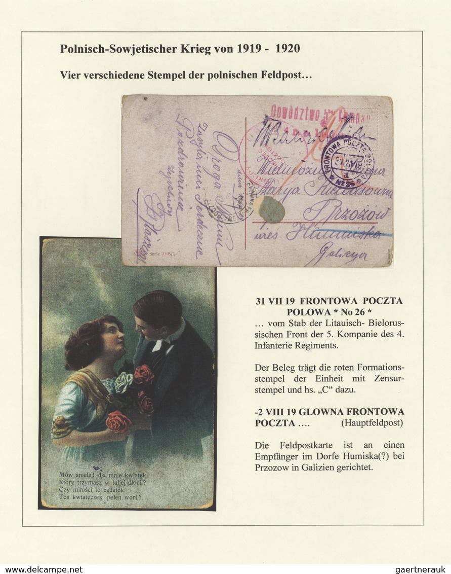 Polen - Besonderheiten: 1918/1924, collection of 44 covers/cards relating to the 1918/1919 POLISH-UK