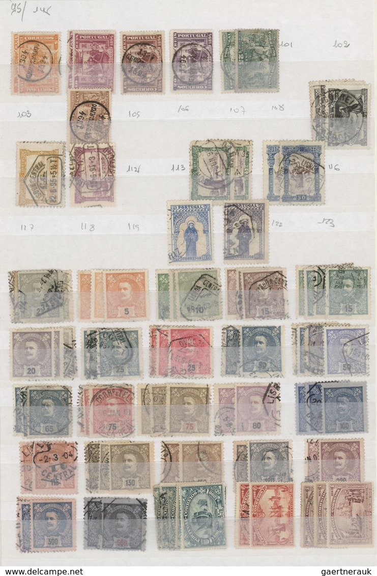 Portugal: 1853/1960, Comprehensive Accumulation/collection In A Stockbook With Strength In The Class - Other & Unclassified