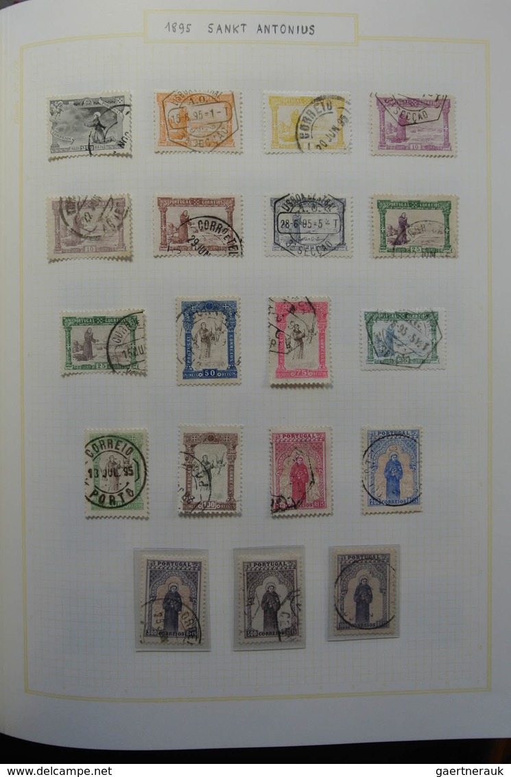 Portugal: 1853-1965: Very Well Filled, Mostly Used Collection Portugal 1853-1965 In Blanc Biella Alb - Other & Unclassified