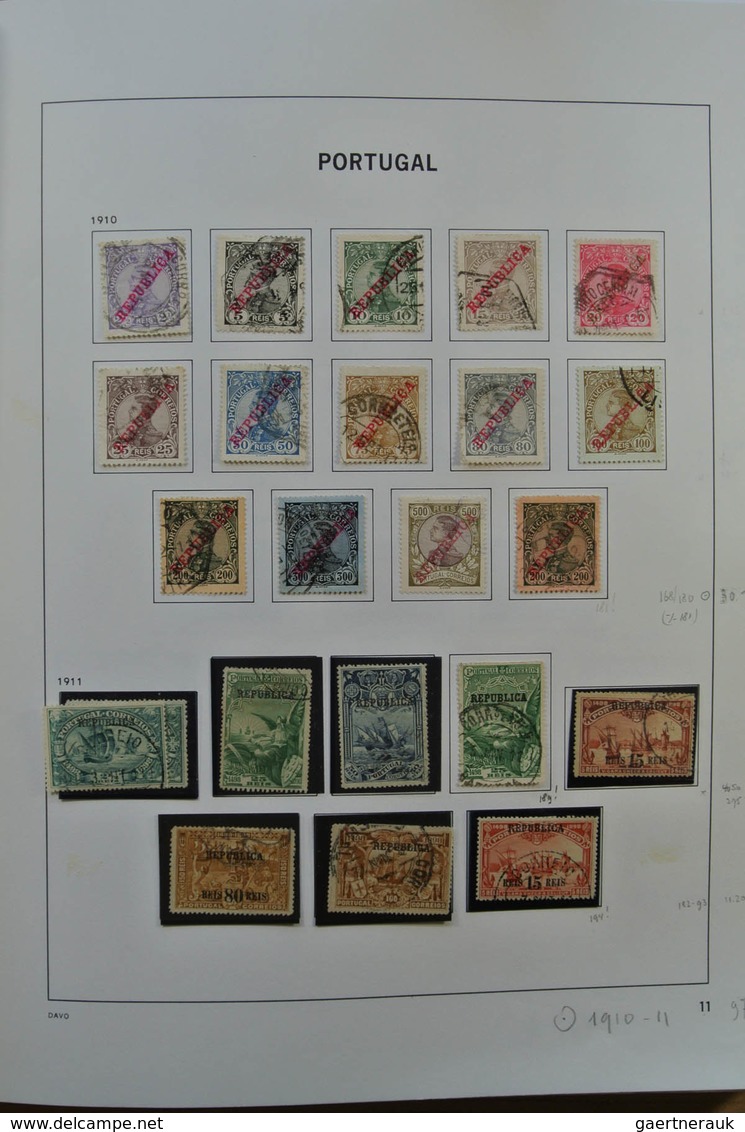 Portugal: 1853-2010: Nicely Filled, Used Collection Portugal 1853-2010 In Davo Album, Including Nice - Other & Unclassified
