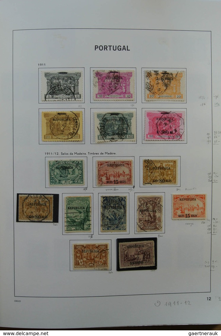 Portugal: 1853-2010: Nicely Filled, Used Collection Portugal 1853-2010 In Davo Album, Including Nice - Other & Unclassified